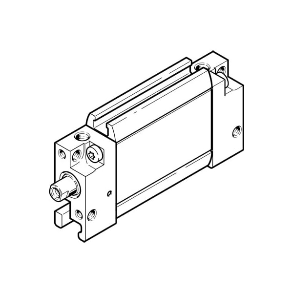 Flat Cylinder DZF-1/2"-1"-P-A